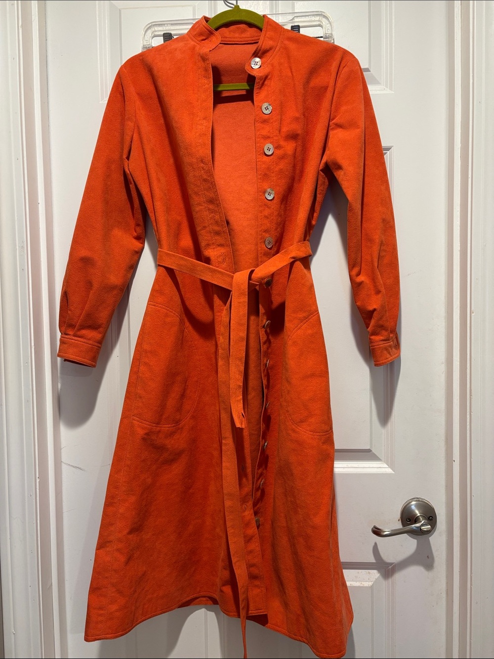 Orange Long Line Jacket